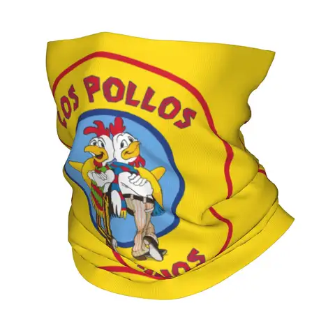 Breaking Bad Los Pollos Hermanos Bandana Neck Gaiter Windproof Face Scarf Cover Men The Chicken Brothers Headband Tube Balaclava