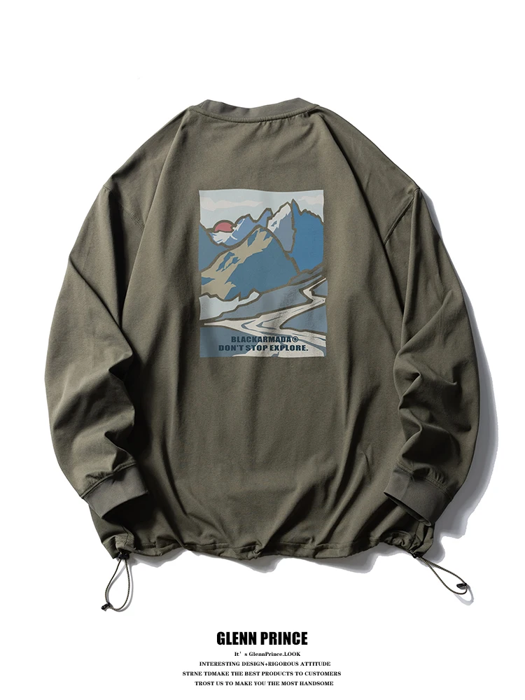 Мужская футболка с длинным рукавом для активного отдыха, быстросохнущая, для осени, для альпинизма и походов, повседневная, базовая, GPstudio Peak Print, свободный крой, поло
Мужская футболка с длинным рукавом для активного отдыха, быстросохнущая, для осени, для альпинизма и походов, повседневная, базовая, GPstudio Peak Print, свободный крой, поло