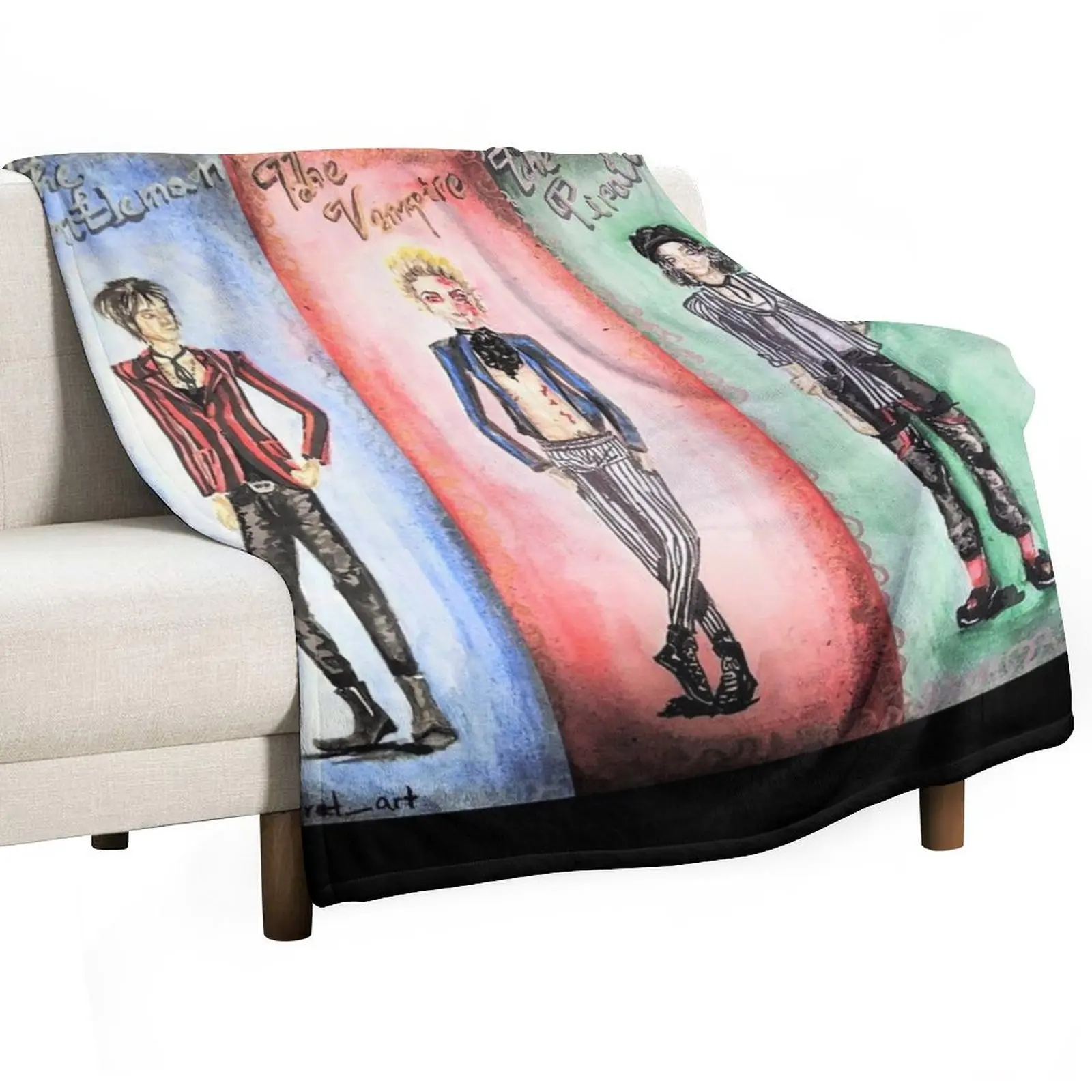 The Pirate, The Vampire and The Gentleman Throw Blanket wednesday Bed covers Camping Stuffeds Blankets
The Pirate, The Vampire and The Gentleman Throw Blanket wednesday Bed covers Camping Stuffeds Blankets