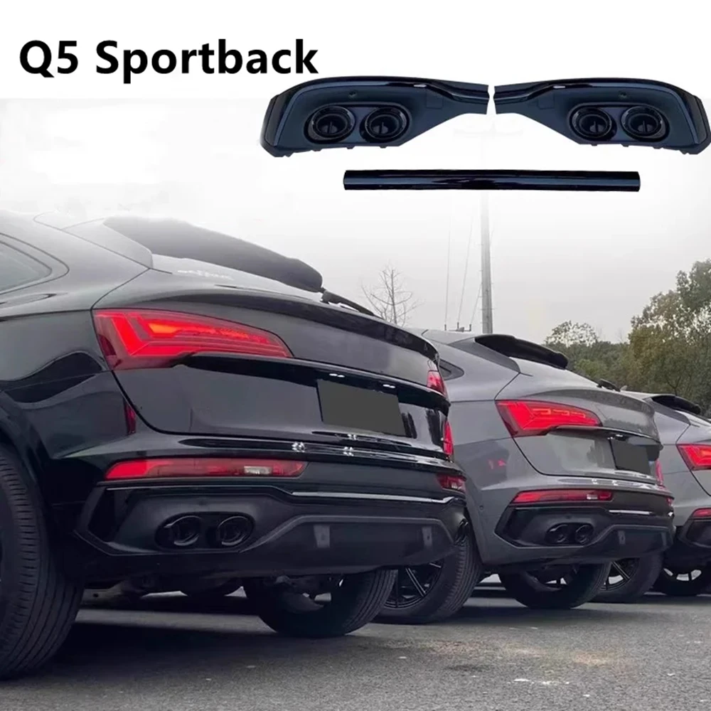For Audi Q5 Sportback 2020 2021 2022 2023 ABS Paint Car Rear Bumper Lip Splitter Diffuser Cover With Exhaust Tips
For Audi Q5 Sportback 2020 2021 2022 2023 ABS Paint Car Rear Bumper Lip Splitter Diffuser Cover With Exhaust Tips