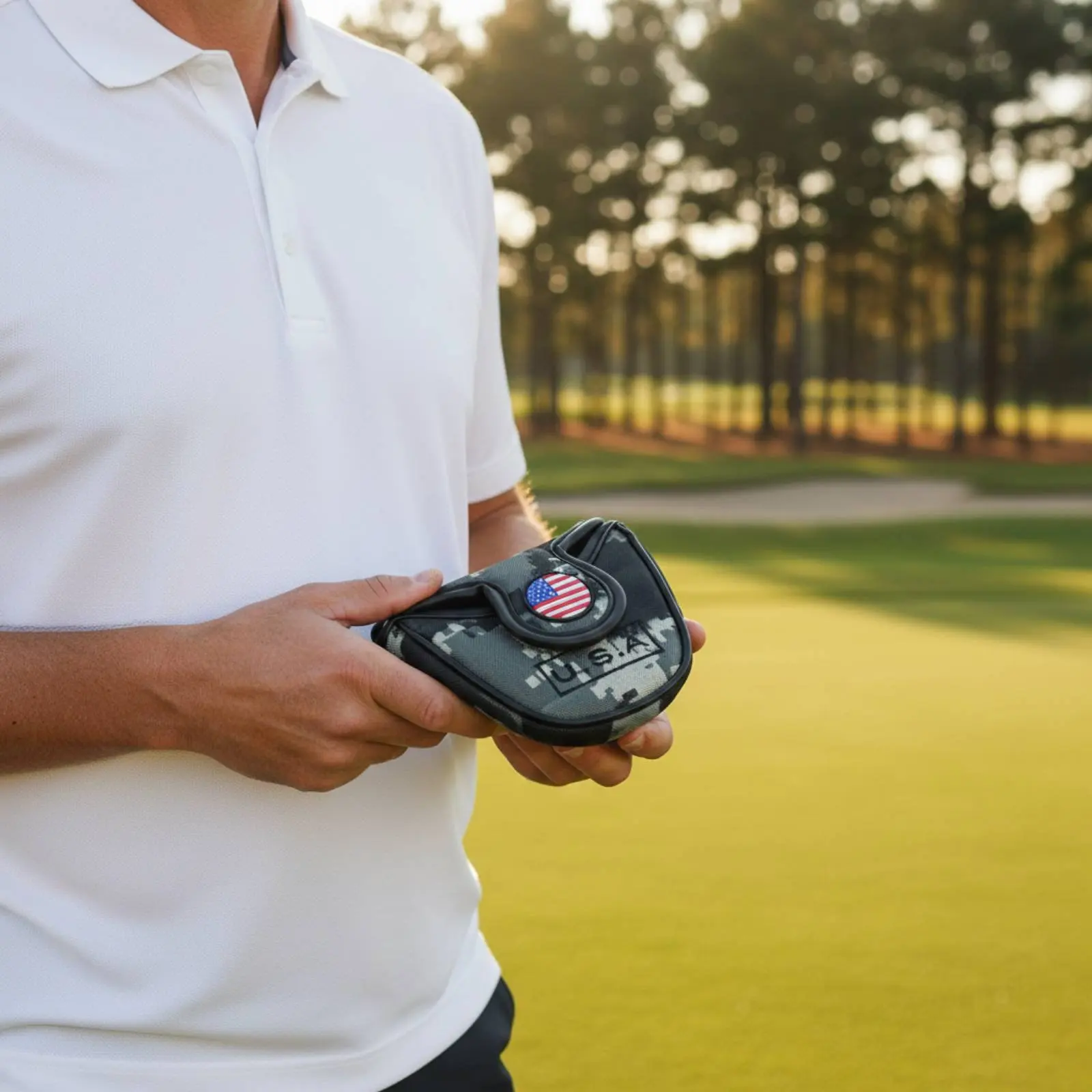 Putting Club Cover Waterproof Half-Round Putting Club Cover Club Protector Soft Fleece Lining Sport Accessory Snap Closure
Putting Club Cover Waterproof Half-Round Putting Club Cover Club Protector Soft Fleece Lining Sport Accessory Snap Closure