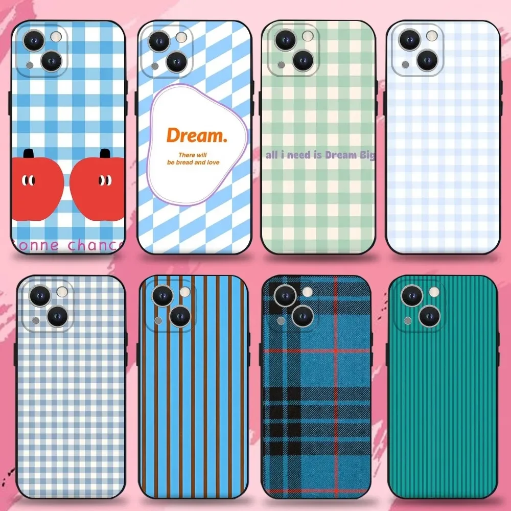 Ins Korean Blue Striped Grid Phone Case For iPhone 16,15,14,13,12,11 Plus,Pro Max,XS,X,XR,SE,Mini,8,7,Soft Silicone Black Cover
Ins Korean Blue Striped Grid Phone Case For iPhone 16,15,14,13,12,11 Plus,Pro Max,XS,X,XR,SE,Mini,8,7,Soft Silicone Black Cover