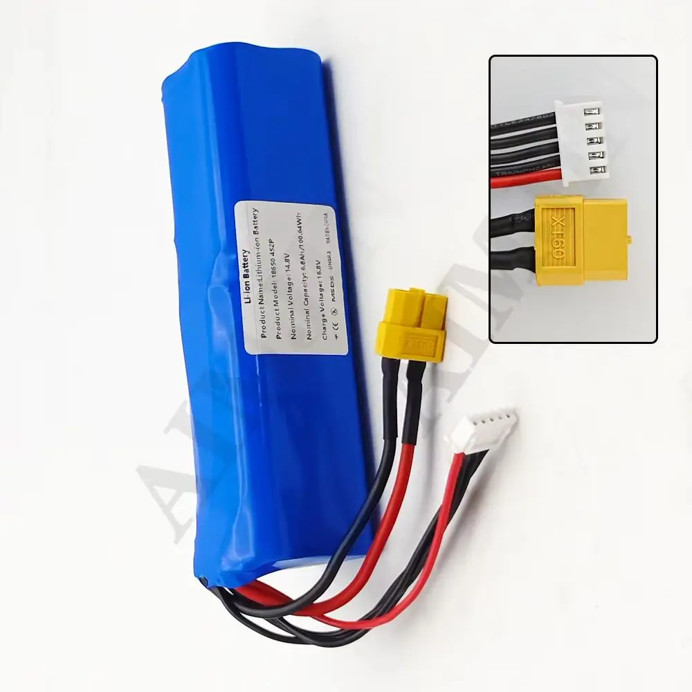 for Various RC Airplane Drone QuadrotorXH2.54-5P XT60 14.8V Li-ion Battery 4S2P 6800mAh High Capacity UAV Rechargeable lpega
for Various RC Airplane Drone QuadrotorXH2.54-5P XT60 14.8V Li-ion Battery 4S2P 6800mAh High Capacity UAV Rechargeable lpega