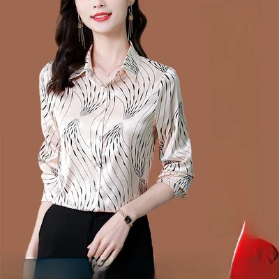 Silk Long Sve Women's irt Collar Tagl Brand Sample Commute Sle Floral Pattern Button Closure Regular Length
Silk Long Sve Women's irt Collar Tagl Brand Sample Commute Sle Floral Pattern Button Closure Regular Length