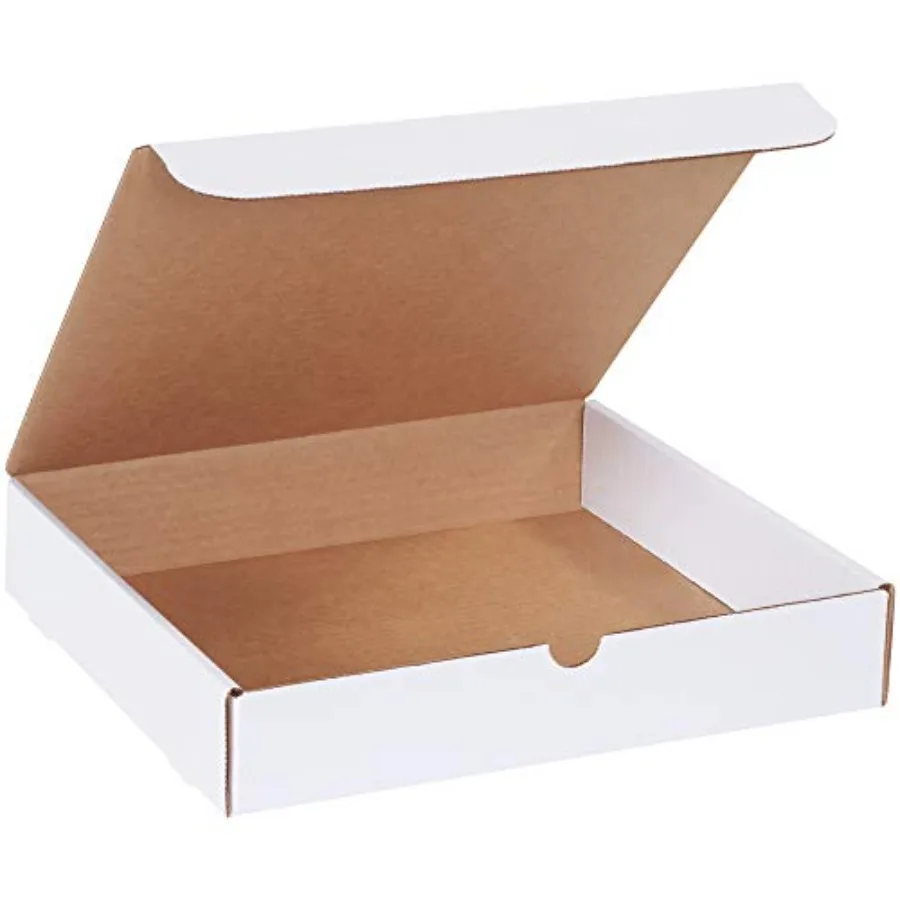 White Corrugated Cardboard Literature Mailer Box 11 3/4" L x 10 3/4" W x 2 1/4" H Pack of 50 Crush-Proof for Shipping and Maili
White Corrugated Cardboard Literature Mailer Box 11 3/4" L x 10 3/4" W x 2 1/4" H Pack of 50 Crush-Proof for Shipping and Maili