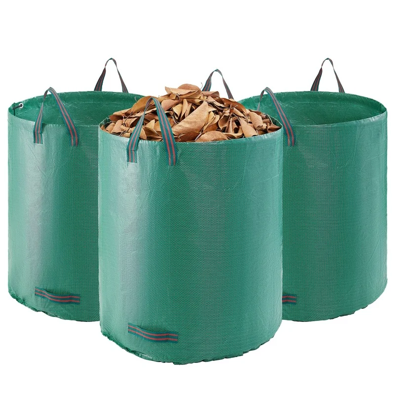 3-Pack 72-Gallon Reusable Yard Waste Bag for Garden Leaves and Lawn Trash
3-Pack 72-Gallon Reusable Yard Waste Bag for Garden Leaves and Lawn Trash