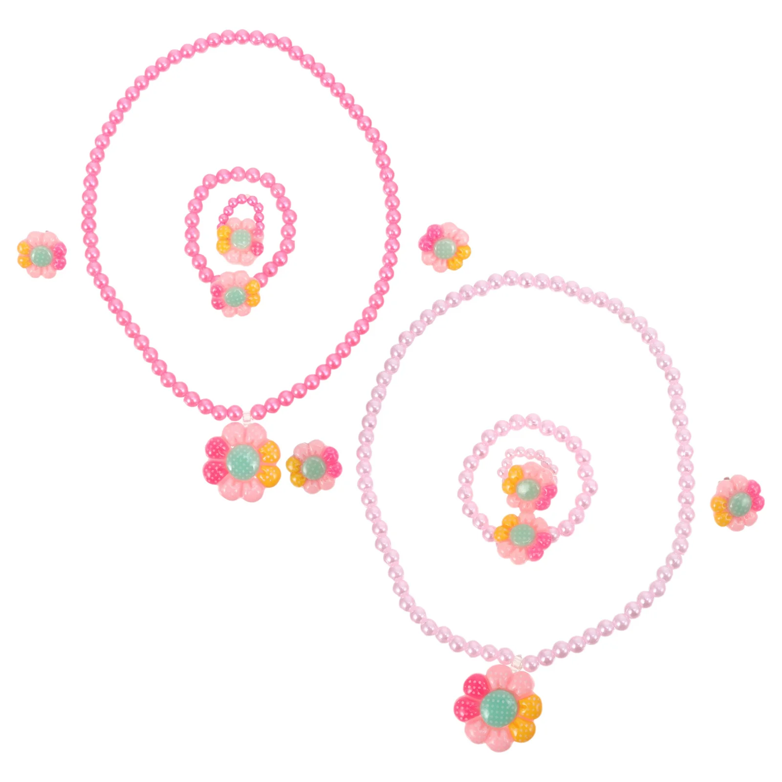 2Sets Children's Jewelry Necklace Bracelet Set Cartoon Flower Pearl Design Comfortable for School Play Masquerade
2Sets Children's Jewelry Necklace Bracelet Set Cartoon Flower Pearl Design Comfortable for School Play Masquerade