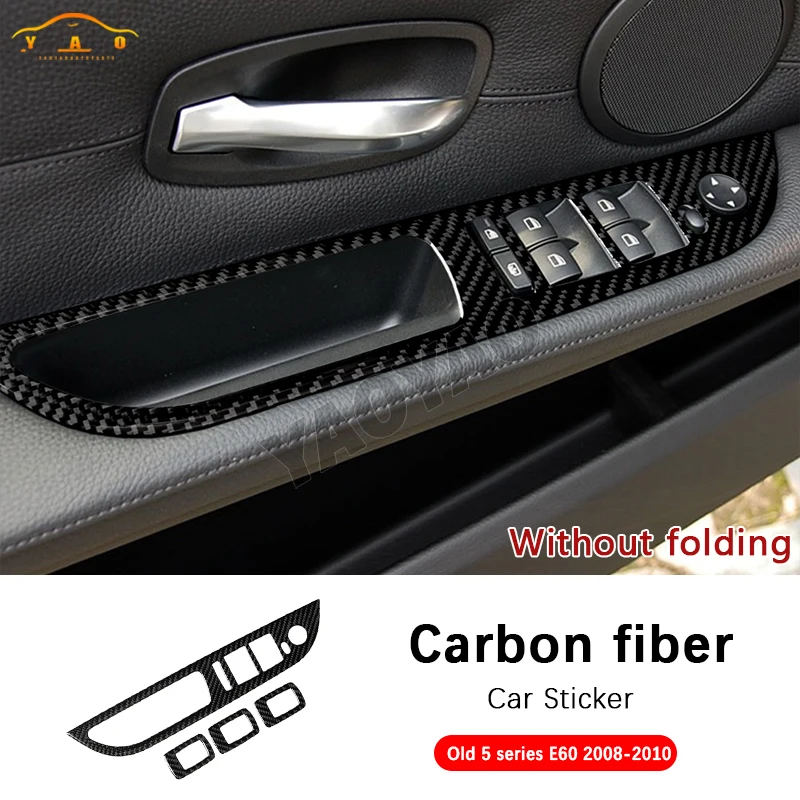 Carbon Fiber For BMW 5 Series E60 2008-2010 Car Window Lifting Control Button Switch Trim Cover Sticker
Carbon Fiber For BMW 5 Series E60 2008-2010 Car Window Lifting Control Button Switch Trim Cover Sticker