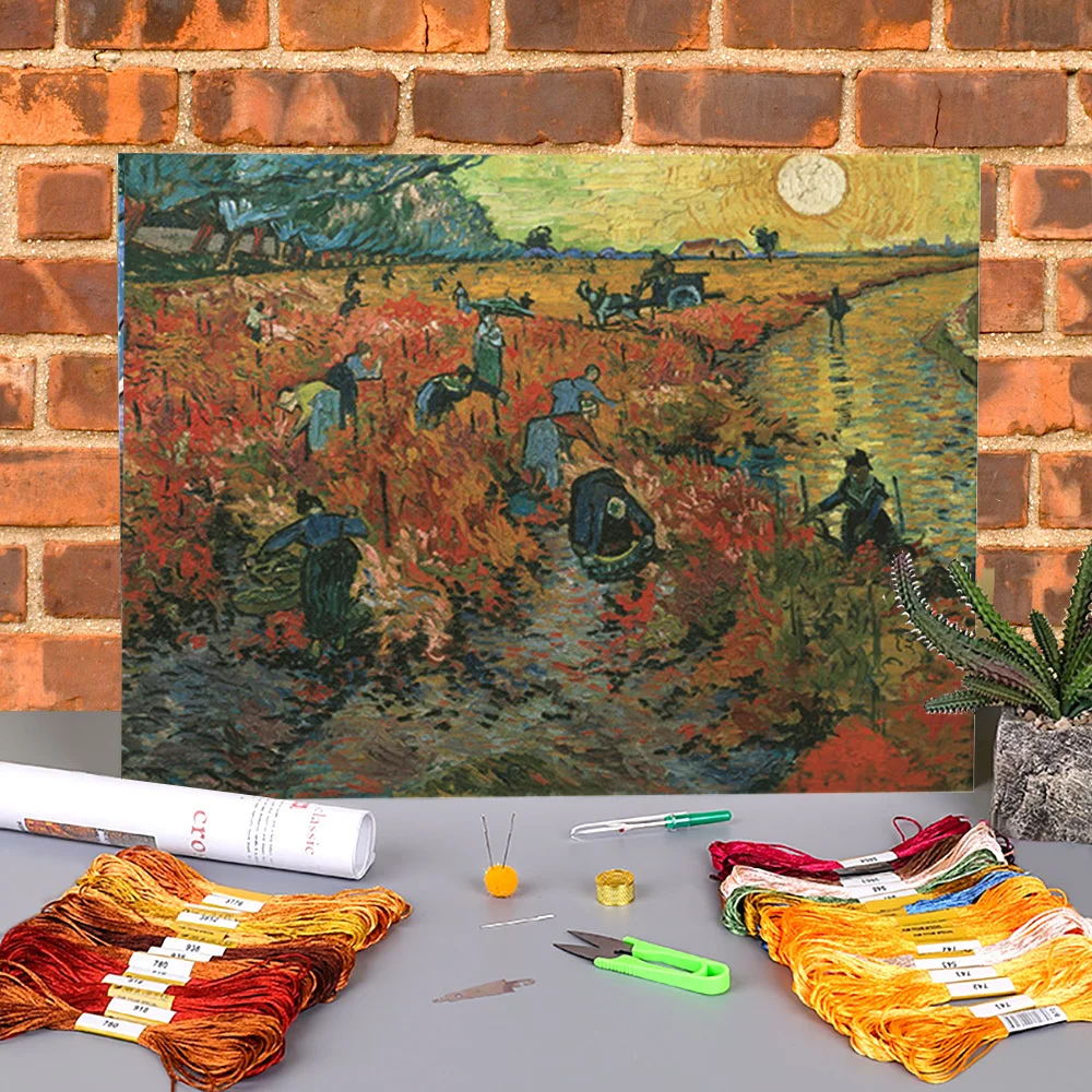 Landscape Van Gogh Printed Canvas 11CT Cross Stitch Full Kit DIY Embroidery DMC Threads Handmade Painting Needlework Magic
Landscape Van Gogh Printed Canvas 11CT Cross Stitch Full Kit DIY Embroidery DMC Threads Handmade Painting Needlework Magic