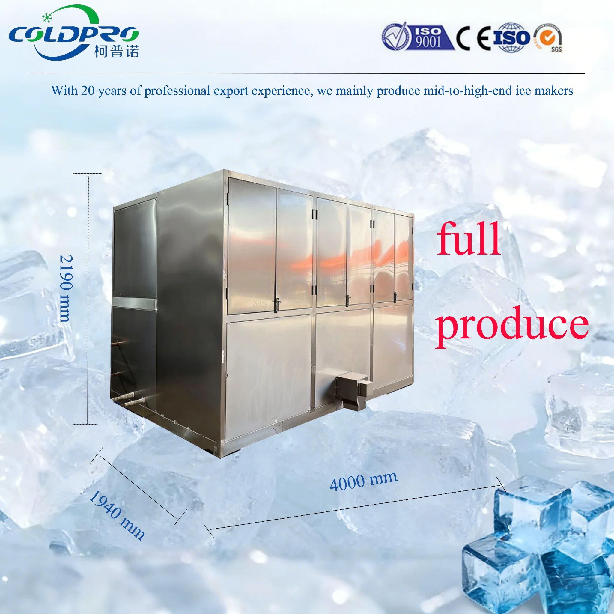 High-Capacity 6 Ton/Day Cube Ice Machine Industrial Ice Maker For Seafood Preservation Long-DistanceTransport & Bulk Ice Supply
High-Capacity 6 Ton/Day Cube Ice Machine Industrial Ice Maker For Seafood Preservation Long-DistanceTransport & Bulk Ice Supply