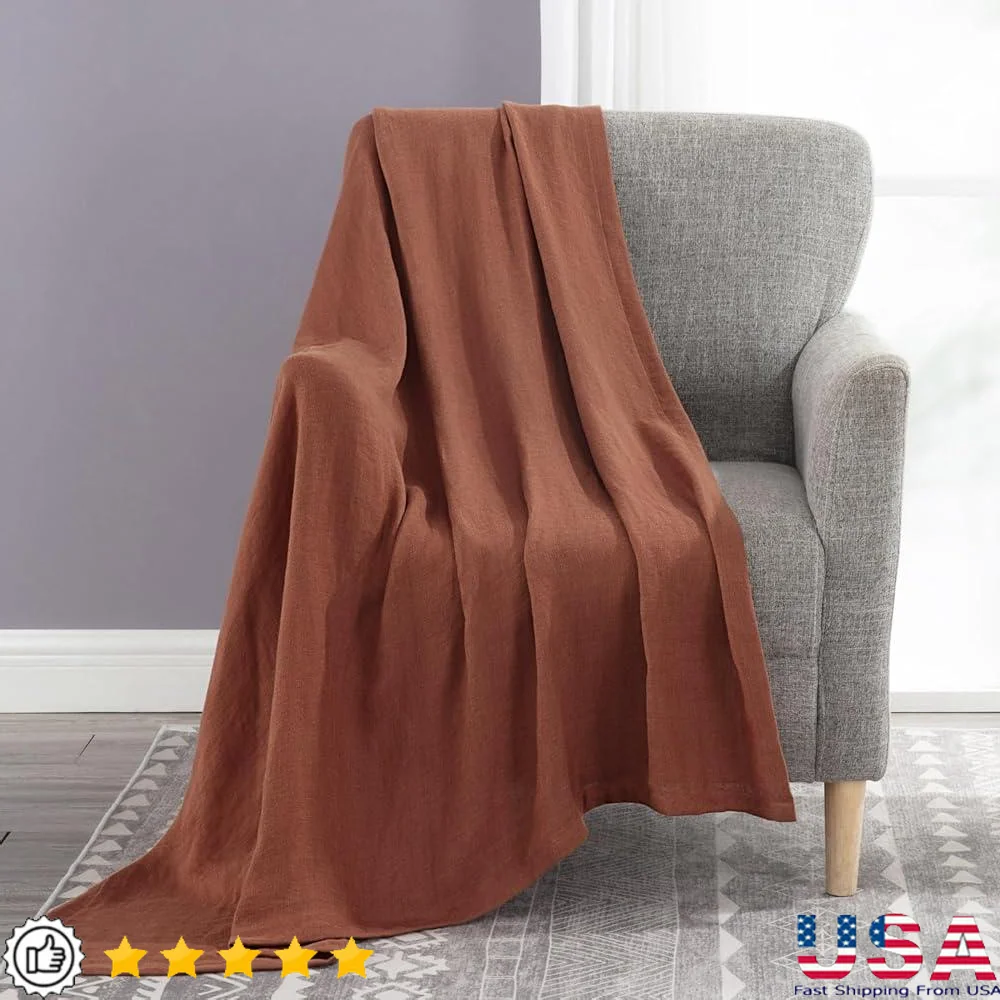 Premium Belgian Flax Linen Throw Blanket Super Soft Lightweight Breathable Suitable Sofa Bed Travel Easy Care Summer Use
Premium Belgian Flax Linen Throw Blanket Super Soft Lightweight Breathable Suitable Sofa Bed Travel Easy Care Summer Use