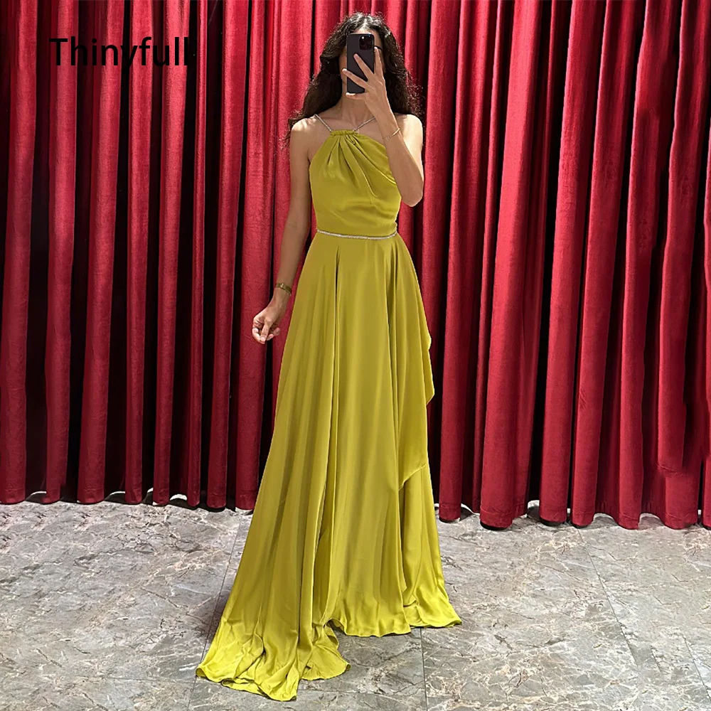 Thinyfull A Line Evening Dresses Halter Split Beading Prom Party Gowns Floor Length Arabia Formal Dresses for Women Outfits 2023
Thinyfull A Line Evening Dresses Halter Split Beading Prom Party Gowns Floor Length Arabia Formal Dresses for Women Outfits 2023