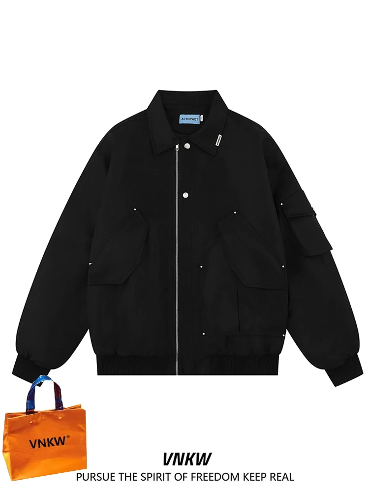 Cleanfit American Sle Casual Workwear Bla Jaet Men's Spring Autumn Loose Couple Match Turn-down Collar Jaet
Cleanfit American Sle Casual Workwear Bla Jaet Men's Spring Autumn Loose Couple Match Turn-down Collar Jaet