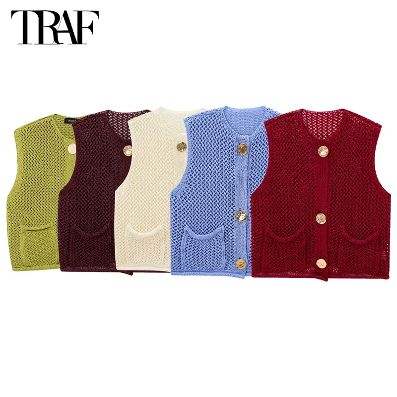 New Knitted Sleeveless Vest Women Cropped Knit Vests for Women Fashion Waistcoat Knitwears Streetwear Button Vest Top Women
New Knitted Sleeveless Vest Women Cropped Knit Vests for Women Fashion Waistcoat Knitwears Streetwear Button Vest Top Women