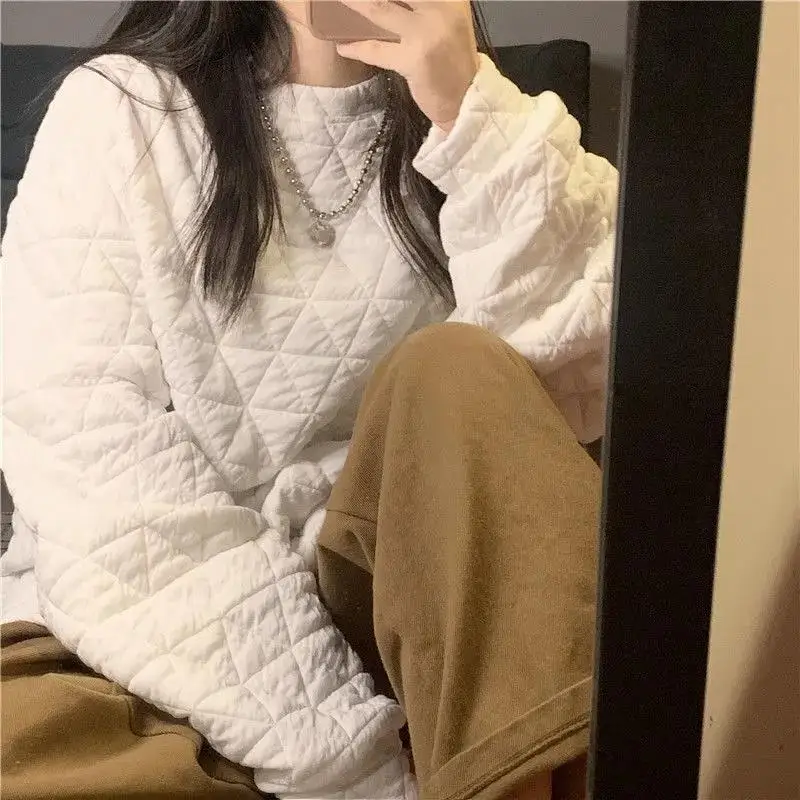 Thickened Diamond Pattern Cotton Hoodie Women's Autumn Winter Korean Version New Loose All-Match Color Bubble Air Cotto...
Thickened Diamond Pattern Cotton Hoodie Women's Autumn Winter Korean Version New Loose All-Match Color Bubble Air Cotto...