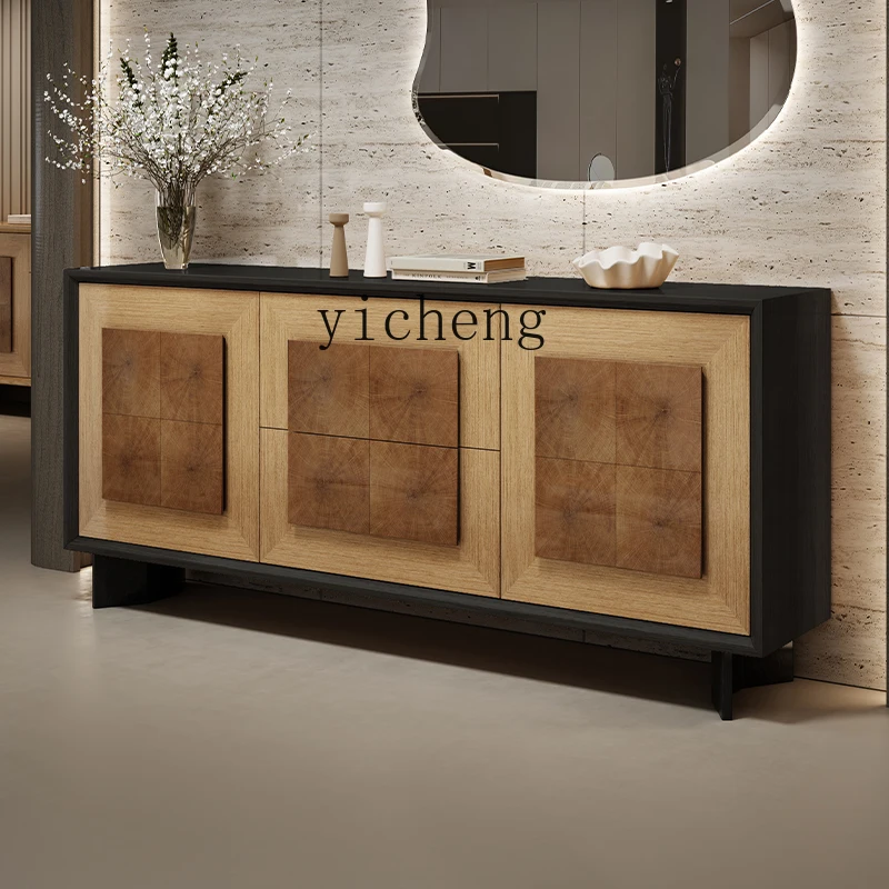 H3-20 New Middle and Ancient Style Entrance Cabinet Solid Wood Annual Ring Dining Side Cabinet Decorative Cabinet with Bucket
H3-20 New Middle and Ancient Style Entrance Cabinet Solid Wood Annual Ring Dining Side Cabinet Decorative Cabinet with Bucket