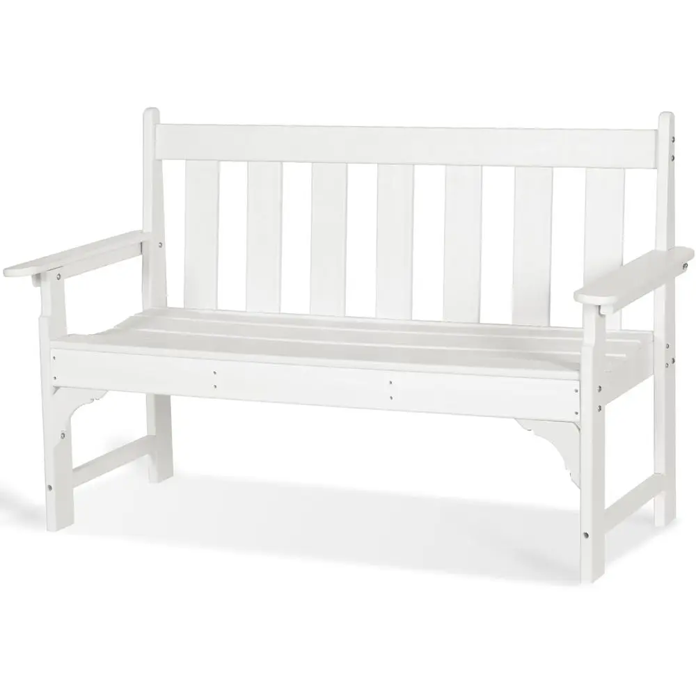 Weather-Resistant 2-Person Patio Bench, Supports 800 Lbs, Suitable for Garden, Porch, and Park (White)
Weather-Resistant 2-Person Patio Bench, Supports 800 Lbs, Suitable for Garden, Porch, and Park (White)
