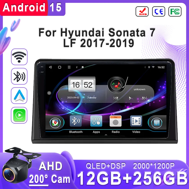 Android 15 For Hyundai Sonata 7 LF 2017 - 2019 2K Incell Screen Multimedia Stereo Auto Radio Head Unit GPS Navigation Head Unit
Android 15 For Hyundai Sonata 7 LF 2017 - 2019 2K Incell Screen Multimedia Stereo Auto Radio Head Unit GPS Navigation Head Unit