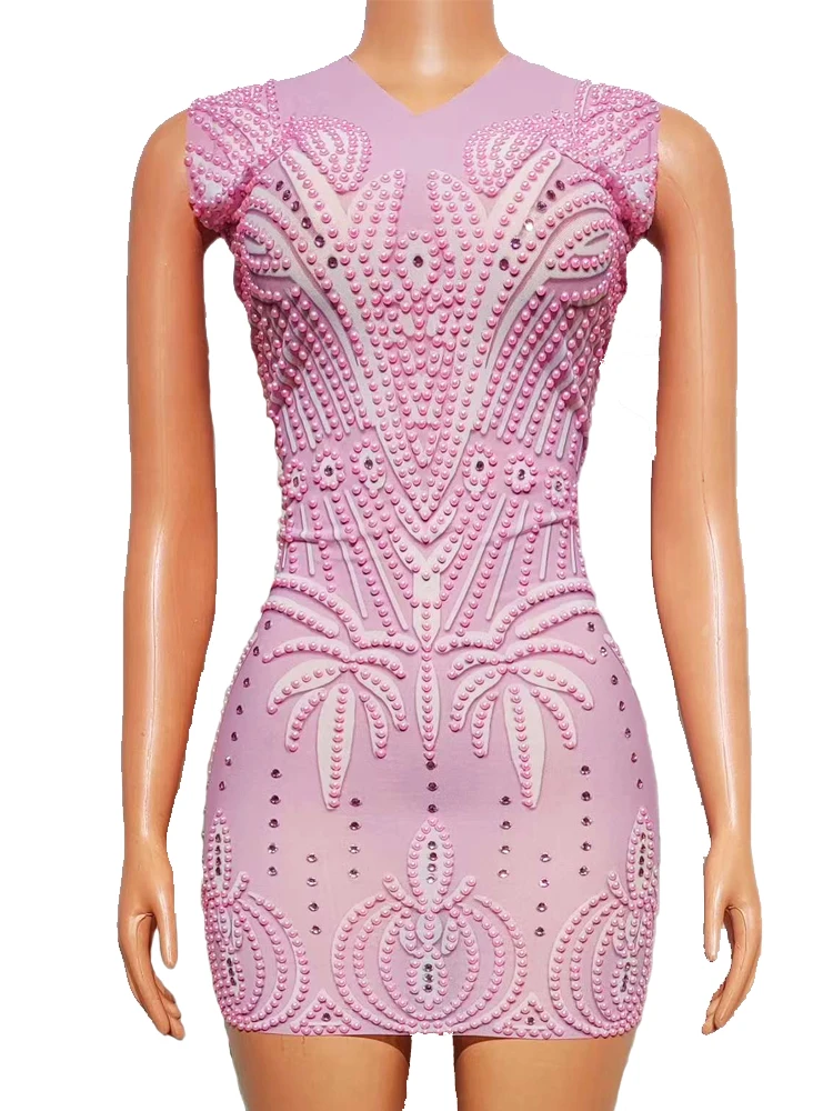 Luxury Shining Rhinestone Women Elegant Short Dress Sexy See Through Mesh Party Wear Evening Prom Show Stage Performance Outfit
Luxury Shining Rhinestone Women Elegant Short Dress Sexy See Through Mesh Party Wear Evening Prom Show Stage Performance Outfit