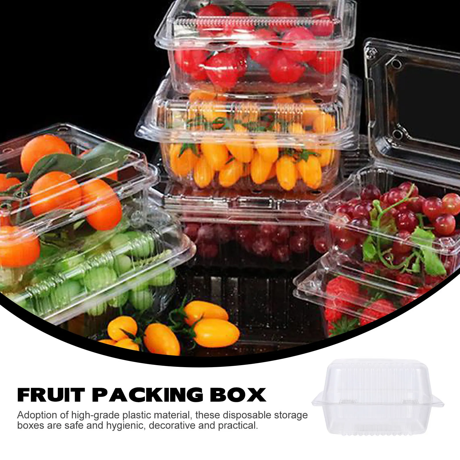 50pcs Freshness Preservation Boxes Plastic Transparent Food Containers For Cake Mousse Pastry Storage Disposable Fruit Vegetable
50pcs Freshness Preservation Boxes Plastic Transparent Food Containers For Cake Mousse Pastry Storage Disposable Fruit Vegetable