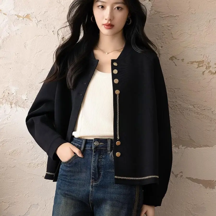 Tweed Jacket Korean Womens Autumn Woven Silhouette Embellished Regular Professional Lady Simple Classic Feminine Elegant Stylish
Tweed Jacket Korean Womens Autumn Woven Silhouette Embellished Regular Professional Lady Simple Classic Feminine Elegant Stylish