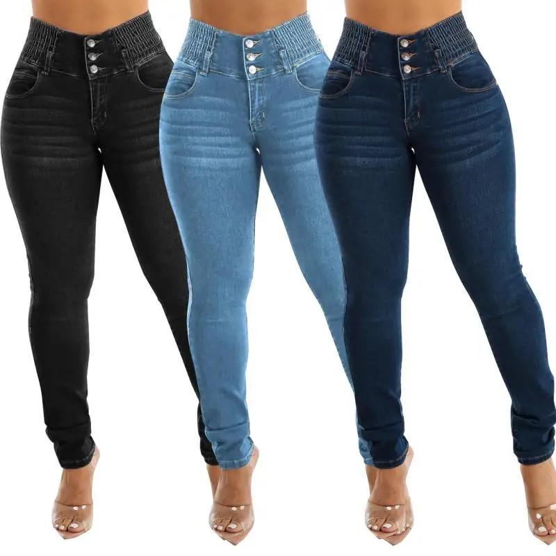 Women's Clothing Street Trendy Jeans European American Slim Stretchy Jeans Sexy Lifting Hips High Waist Small Legs Long Pants
Women's Clothing Street Trendy Jeans European American Slim Stretchy Jeans Sexy Lifting Hips High Waist Small Legs Long Pants