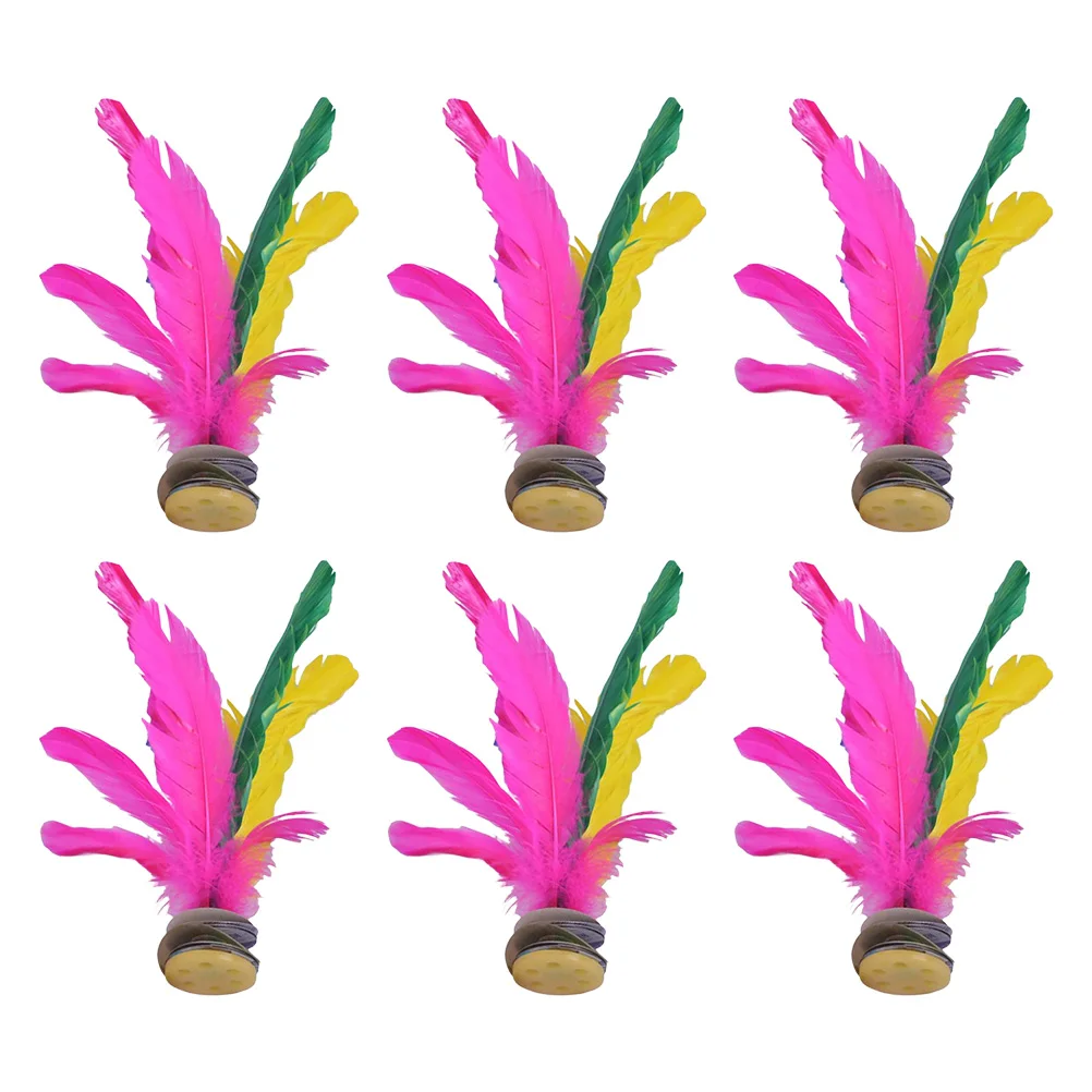 6pcs Shuttlecock Toys Bright Color Jianzi Kids Foot Sports Game Traditional Plaything Outdoor Activity
6pcs Shuttlecock Toys Bright Color Jianzi Kids Foot Sports Game Traditional Plaything Outdoor Activity