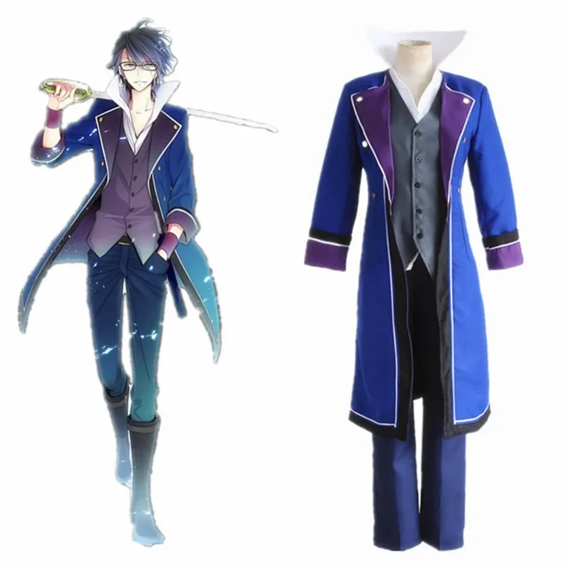 Japanese Anime K Project Saruhiko Fushimi Cosplay Costume Blue Uniform Cloth Military Army Uniform Halloween Costumes
Japanese Anime K Project Saruhiko Fushimi Cosplay Costume Blue Uniform Cloth Military Army Uniform Halloween Costumes