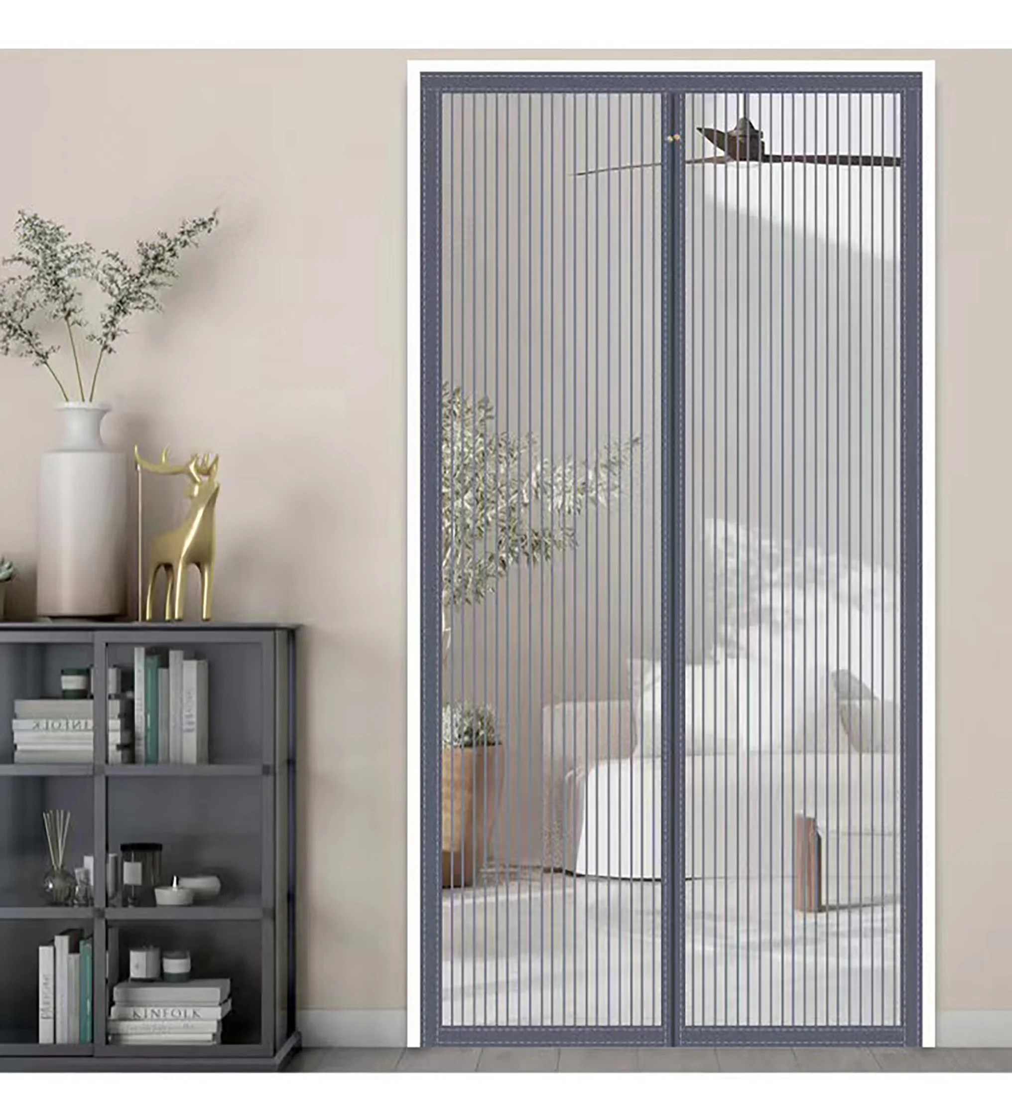 Magnetic door curtain customized size mosquito net curtain automatic closing invisible door curtain
Magnetic door curtain customized size mosquito net curtain automatic closing invisible door curtain