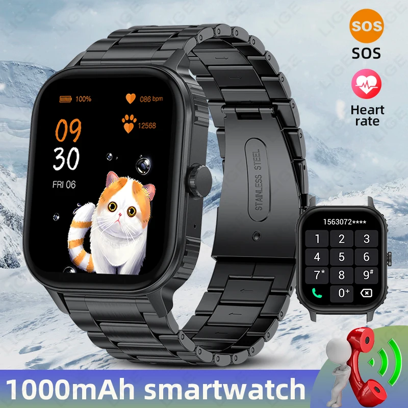 LIGE Sport Fitness Tracker Smart Watch 1000mAh Large Battery 2.04"HD Display 2026 New Bluetooth Call IP68 Waterproof Smartwatch
LIGE Sport Fitness Tracker Smart Watch 1000mAh Large Battery 2.04"HD Display 2026 New Bluetooth Call IP68 Waterproof Smartwatch