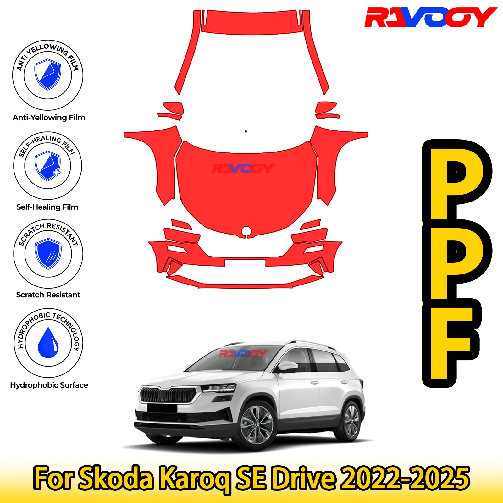 For Skoda Karoq SE Drive 2022-2025 Glossy Matte Black Precut front PPF Kit Paint Protection Film
For Skoda Karoq SE Drive 2022-2025 Glossy Matte Black Precut front PPF Kit Paint Protection Film