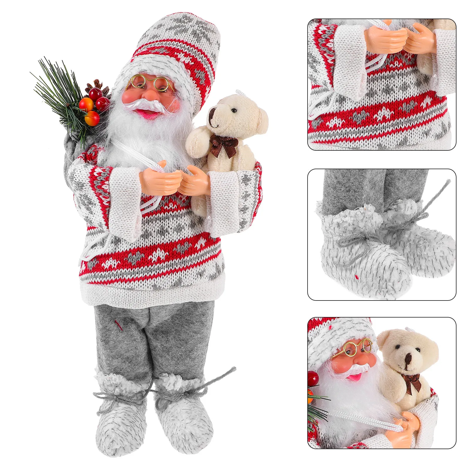 Santa Claus Statue Christmas Santa Claus Standing Decoration Xmas Party Prop Christmas Gift Holiday Home Display
Santa Claus Statue Christmas Santa Claus Standing Decoration Xmas Party Prop Christmas Gift Holiday Home Display