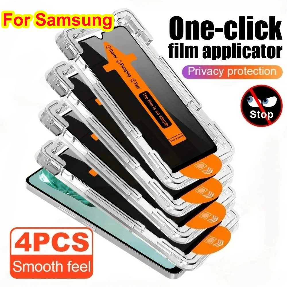 4Pcs Privacy Screen Protector For Samsung A56 A55 5G A36 A16 A26 A54 A52 A53 A15 A35 A06 A12 A13 S25 Ultra S24 S23 S22 Plus FE
4Pcs Privacy Screen Protector For Samsung A56 A55 5G A36 A16 A26 A54 A52 A53 A15 A35 A06 A12 A13 S25 Ultra S24 S23 S22 Plus FE