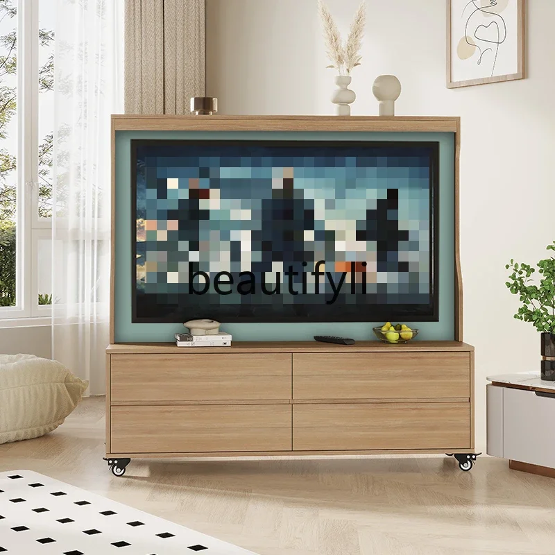 yj7 Movable TV bracket, wheelbarrow, floor-to-ceiling display, integrated hanger storage
yj7 Movable TV bracket, wheelbarrow, floor-to-ceiling display, integrated hanger storage