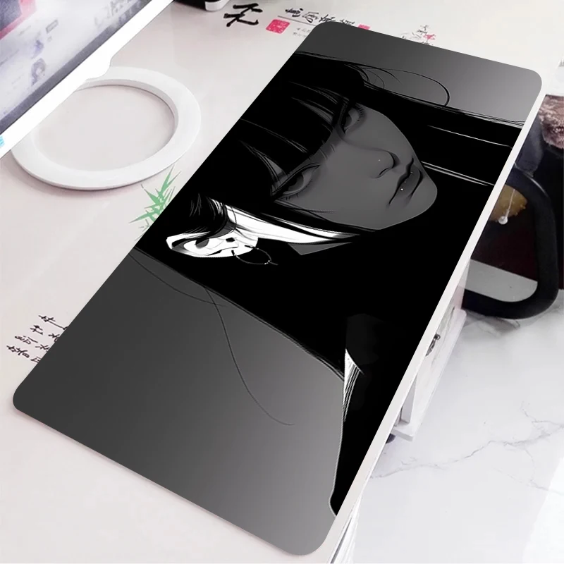 Black and white anime cool style desktop mat for office keyboard edge anti-slip mat for gaming accessories anti-slip mouse pad
Black and white anime cool style desktop mat for office keyboard edge anti-slip mat for gaming accessories anti-slip mouse pad