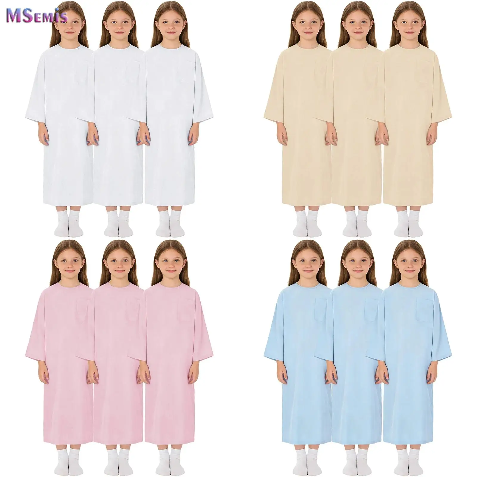 3pcs Kids Boys Girls Special Needs Adaptive Clothing Long Sleeve Hook-and-loop Fastener Pediatric Medical Patient Nursing Gown
3pcs Kids Boys Girls Special Needs Adaptive Clothing Long Sleeve Hook-and-loop Fastener Pediatric Medical Patient Nursing Gown