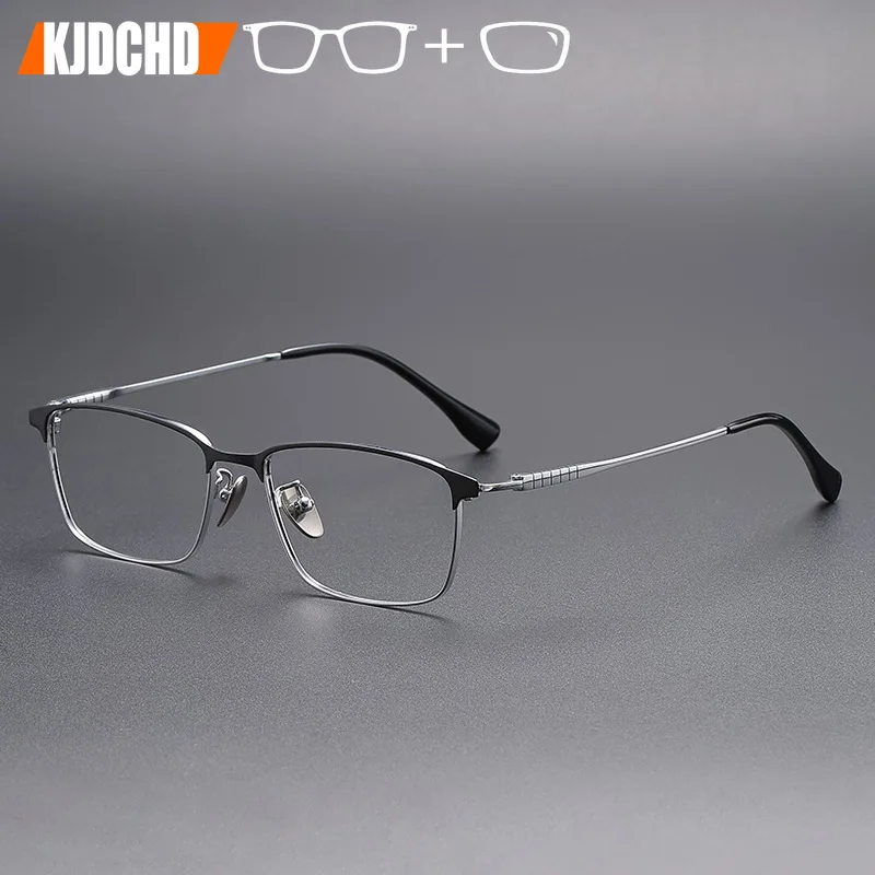 Rectangle Doctor With Prescription Eyeglasses Men Titanium Optical Bifocal Glasses Myopia Photochromic Progressive Eyewear
Rectangle Doctor With Prescription Eyeglasses Men Titanium Optical Bifocal Glasses Myopia Photochromic Progressive Eyewear