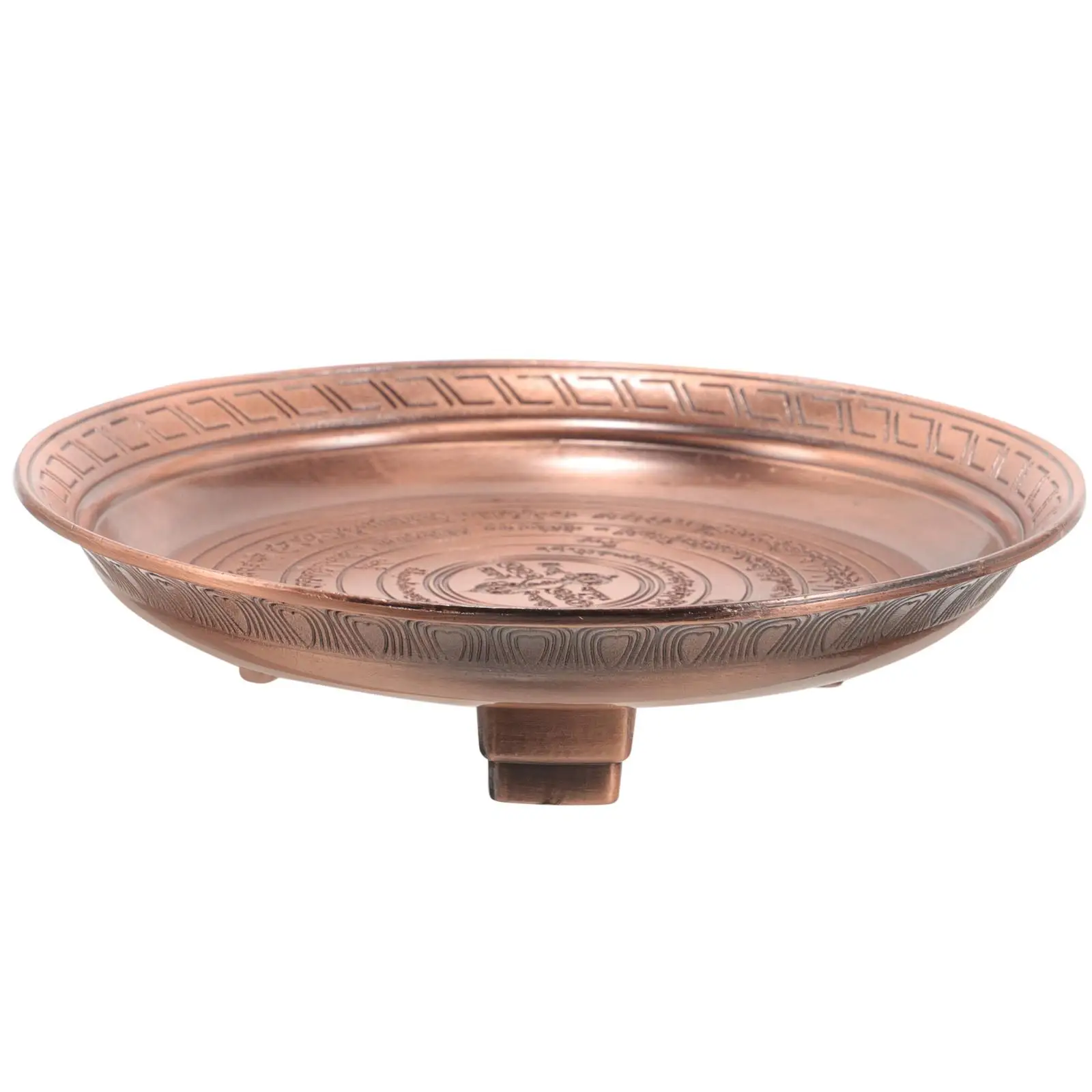 Copper Alloy Smoke Tray Offering Plate Worship Dish Metal Tray Incense Holder Retro Carving Traditional Design
Copper Alloy Smoke Tray Offering Plate Worship Dish Metal Tray Incense Holder Retro Carving Traditional Design