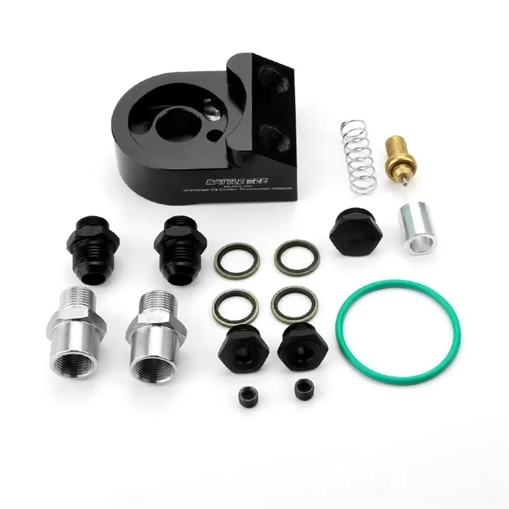 Oil Radiator Adapter Car Aluminum Universal Filter Modification Oil Cooling Kit Sandwich Plate Thermostat Adaptor 85° AN10 AN8
Oil Radiator Adapter Car Aluminum Universal Filter Modification Oil Cooling Kit Sandwich Plate Thermostat Adaptor 85° AN10 AN8