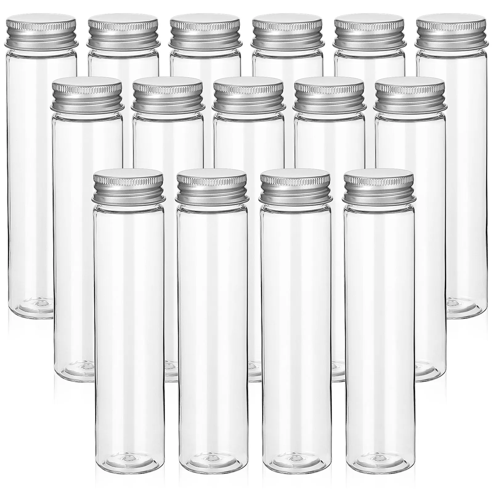 15pcs Flat Bottom Test Tubes Clear PET Plastic Leak Proof Aluminum Caps Portable Containers Travel Lotion Storage
15pcs Flat Bottom Test Tubes Clear PET Plastic Leak Proof Aluminum Caps Portable Containers Travel Lotion Storage