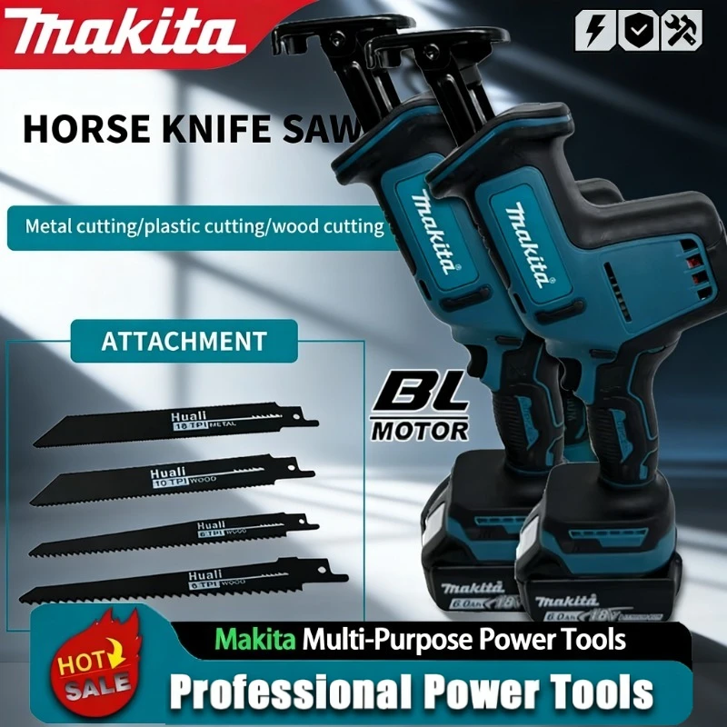 Makita Reciprocating Saw Cordless Brushless Speed Adjustable Metal Wood Electric Saw Power Tool For Makita Battery
Makita Reciprocating Saw Cordless Brushless Speed Adjustable Metal Wood Electric Saw Power Tool For Makita Battery