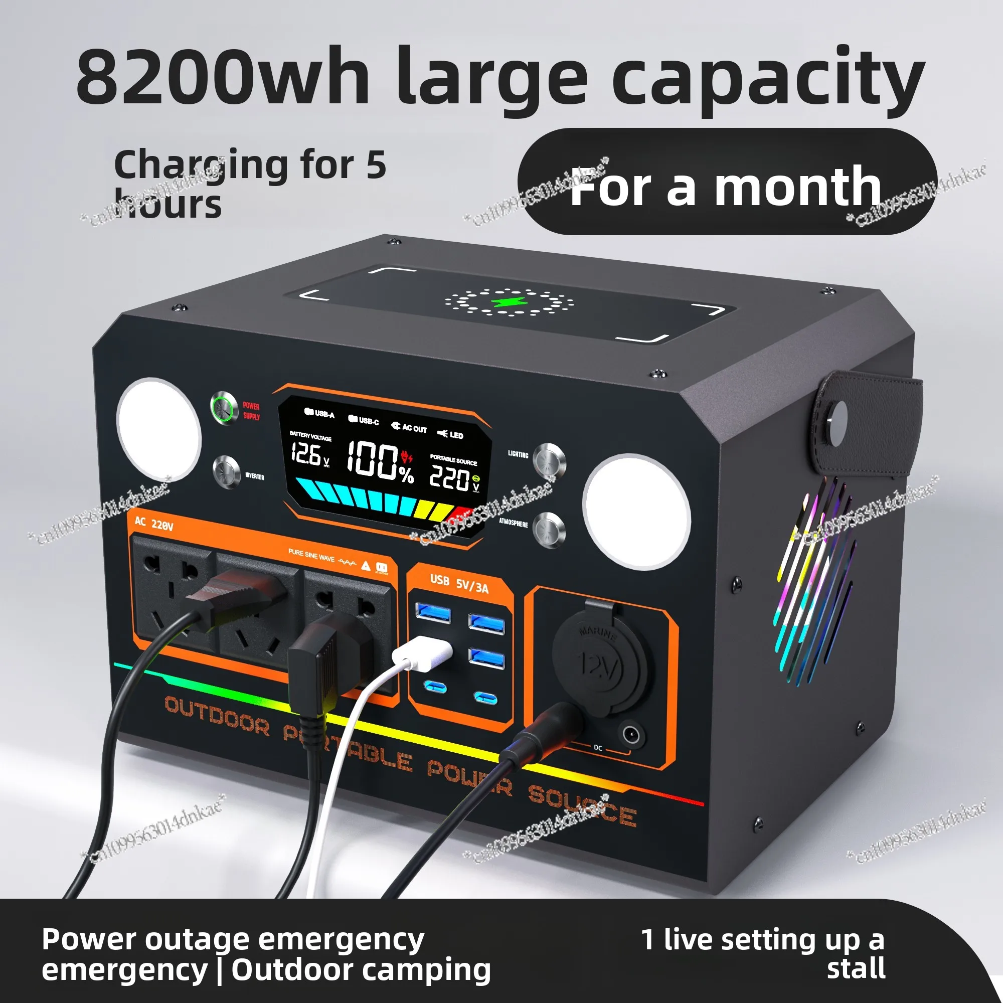Mobile Outdoor Power Supply 220V Portable Large-capacity Live Broadcast with Socket Battery Self-driving Tour Camping Power
Mobile Outdoor Power Supply 220V Portable Large-capacity Live Broadcast with Socket Battery Self-driving Tour Camping Power
