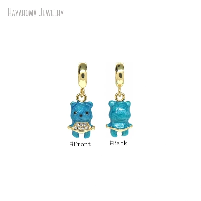 10Pcs Gold Color Blue Pendant Metal Cubic Zirconia Enamel Invisible Setting Wholesale Copper Bear Animal Charms PM52872
10Pcs Gold Color Blue Pendant Metal Cubic Zirconia Enamel Invisible Setting Wholesale Copper Bear Animal Charms PM52872