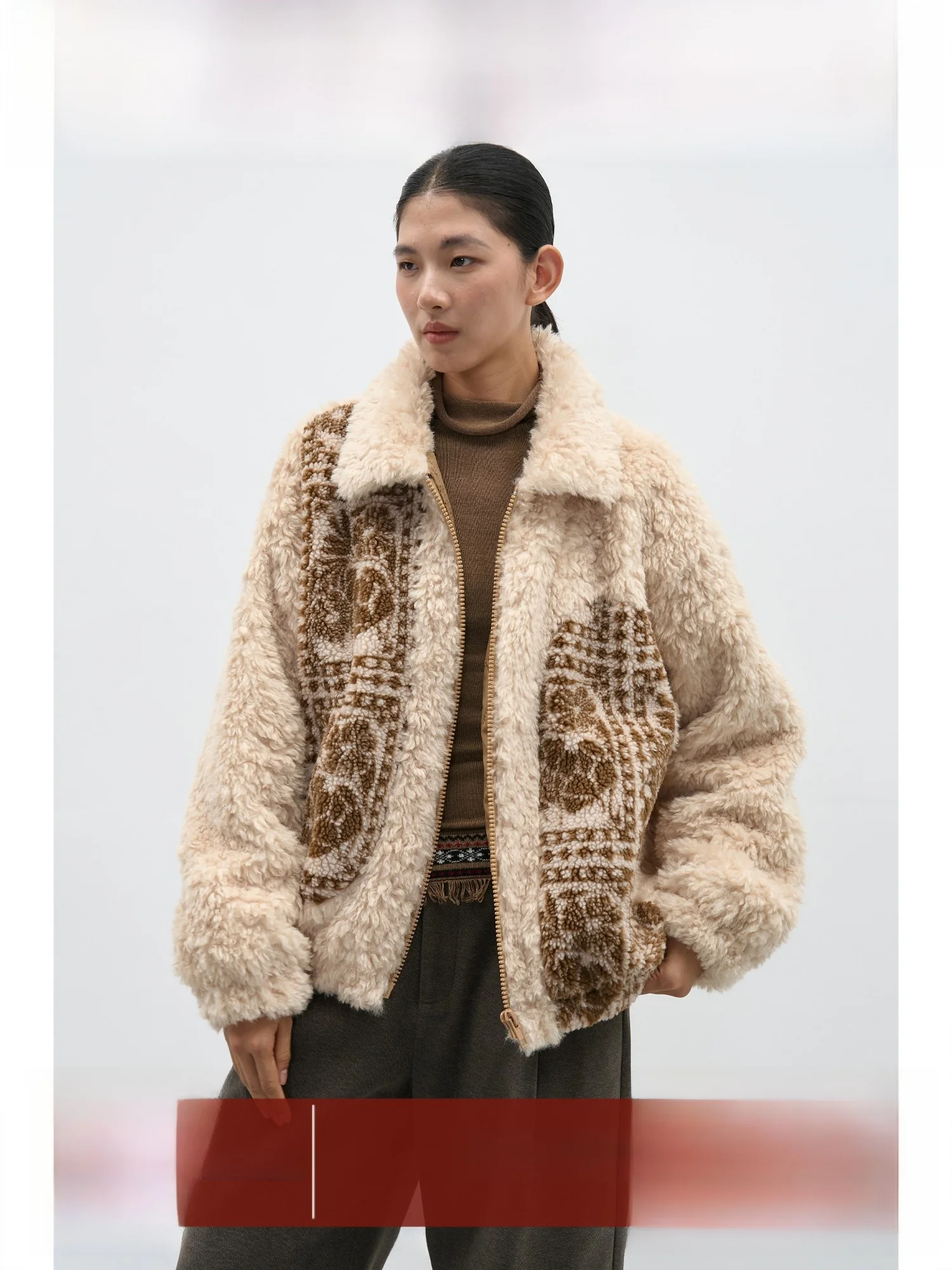 EIGHTHMONTH Lamb Fur Jaet Women's Winter Loose Design Slimming Plu Coat Vintage Sle Long Sve Zipper Closure Warmth
EIGHTHMONTH Lamb Fur Jaet Women's Winter Loose Design Slimming Plu Coat Vintage Sle Long Sve Zipper Closure Warmth