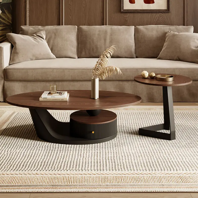 Oval light luxury solid wood laminate rock slab coffee table combination medium and ancient style new home living room small apa
Oval light luxury solid wood laminate rock slab coffee table combination medium and ancient style new home living room small apa