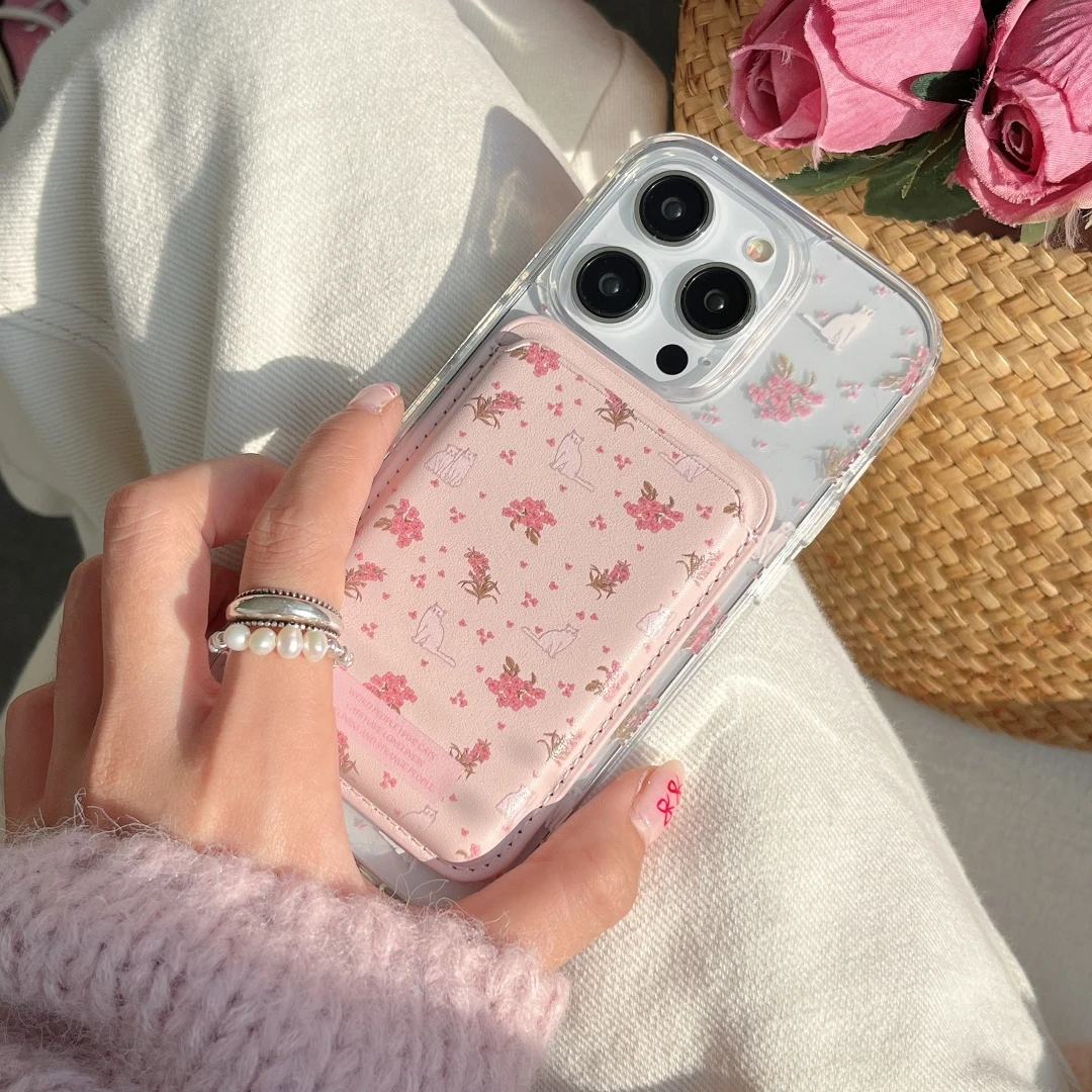 Pink Flower Cat Card Package Magnetic Phone Case For iPhone 15 14 13 12 11 Pro Max 13 Shockproof Acrylic Back Soft Cover Fundas
Pink Flower Cat Card Package Magnetic Phone Case For iPhone 15 14 13 12 11 Pro Max 13 Shockproof Acrylic Back Soft Cover Fundas