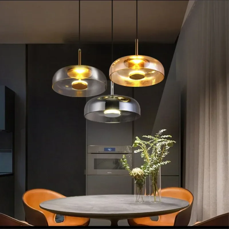 Modern Nordic Simple Restaurant Single Head Bar Table Glass Chandelier Dining Room Bedside Art Room Decoration Light Fixture
Modern Nordic Simple Restaurant Single Head Bar Table Glass Chandelier Dining Room Bedside Art Room Decoration Light Fixture