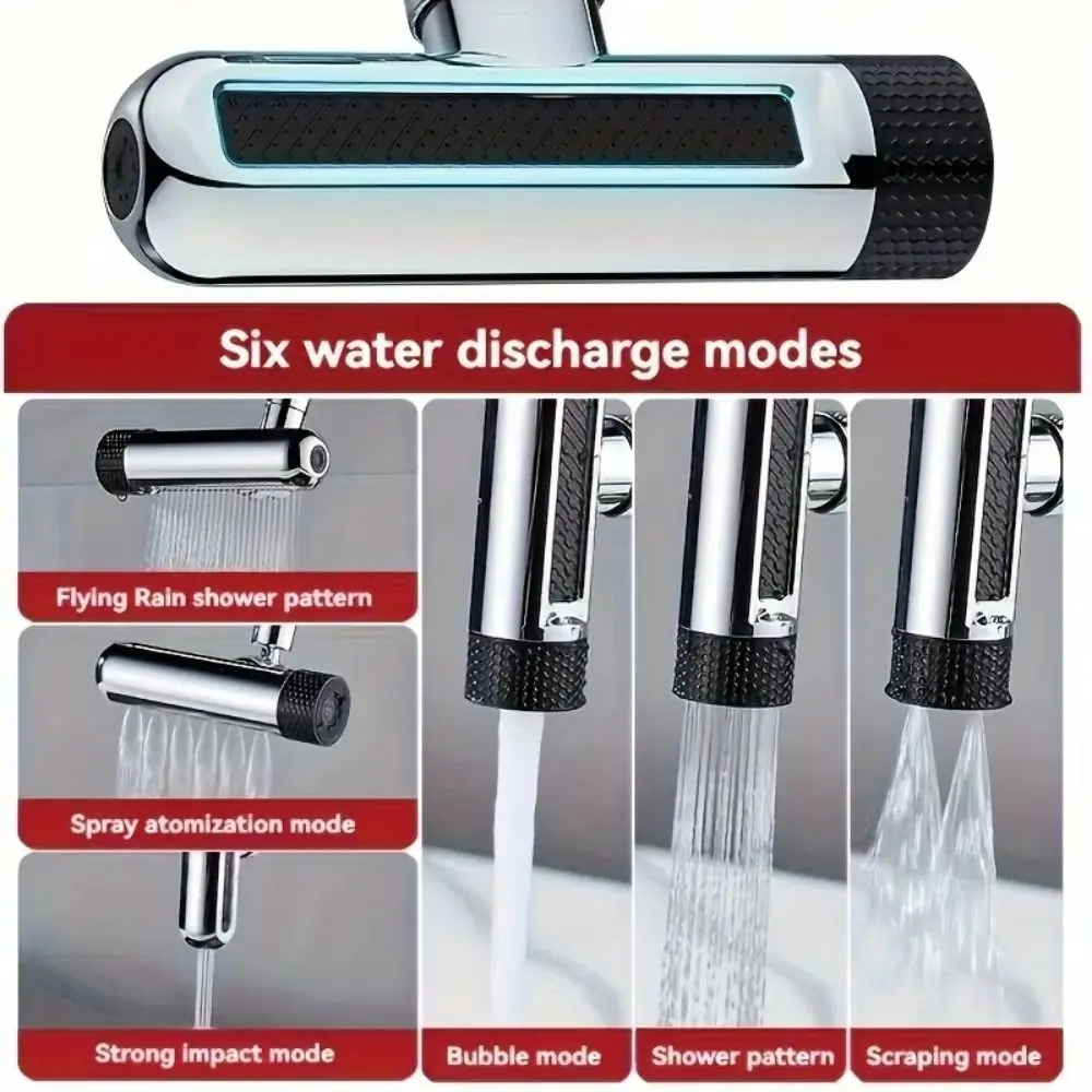 6 Modes Kitchen Splash Proof Faucet 360° Rotating Water Saving Water Tap Extender Multi-functional Universal
6 Modes Kitchen Splash Proof Faucet 360° Rotating Water Saving Water Tap Extender Multi-functional Universal