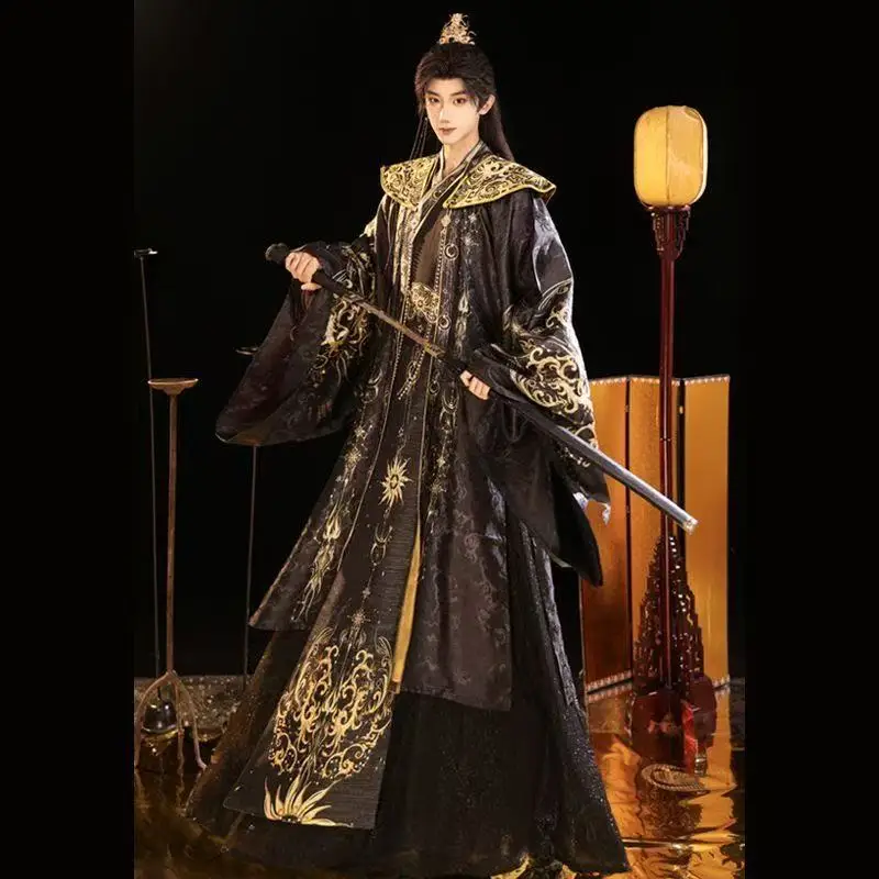 Тяжелая промышленность, черное золото, ханьфу, мужская традиционная китайская одежда с принтом, костюм священника на Хэллоуин, винтажный халат, мужской
Тяжелая промышленность, черное золото, ханьфу, мужская традиционная китайская одежда с принтом, костюм священника на Хэллоуин, винтажный халат, мужской