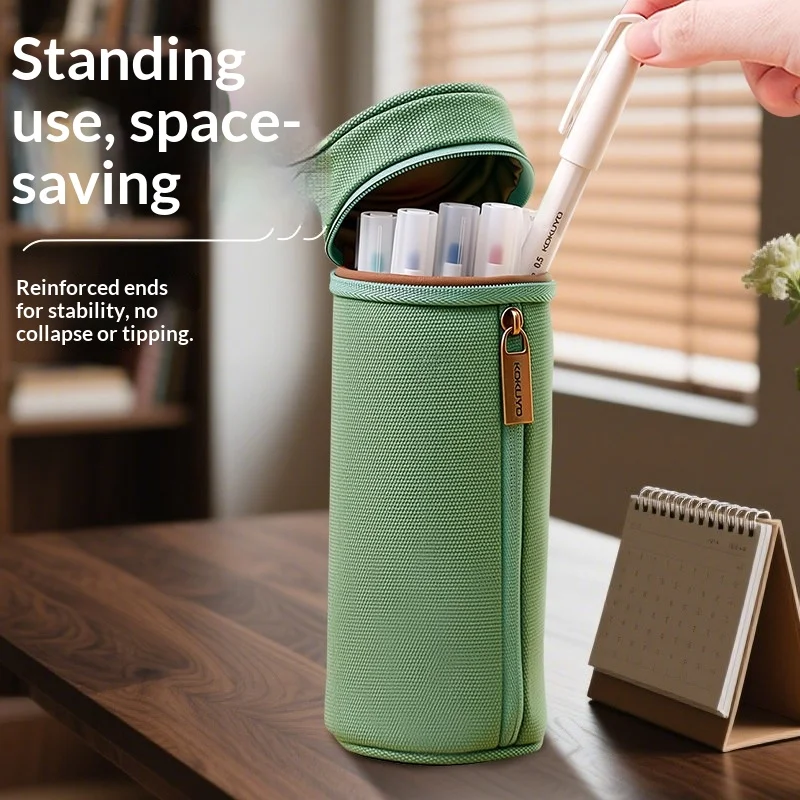 KOKUYO Cylindrical Pencil Case,Portable Large Capacity Multifunctional Stationery Pen Box,Fashionable Double Zipper Storage Bag
KOKUYO Cylindrical Pencil Case,Portable Large Capacity Multifunctional Stationery Pen Box,Fashionable Double Zipper Storage Bag